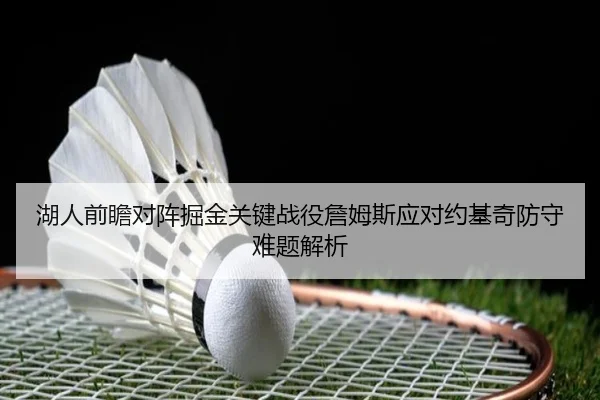 湖人前瞻对阵掘金关键战役詹姆斯应对约基奇防守难题解析